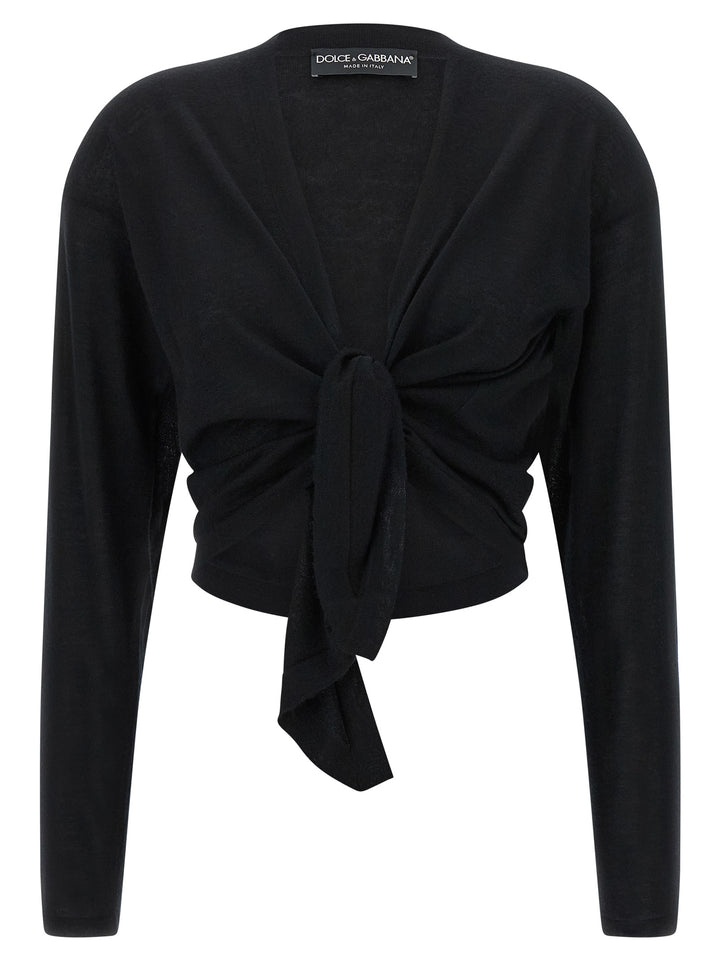 Dolce & Gabbana Black Cashmere Cardigan
