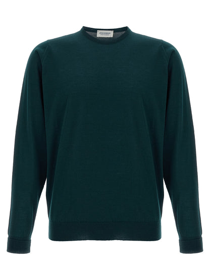 JOHN SMEDLEY Bicolor Merino Wool Cardigan