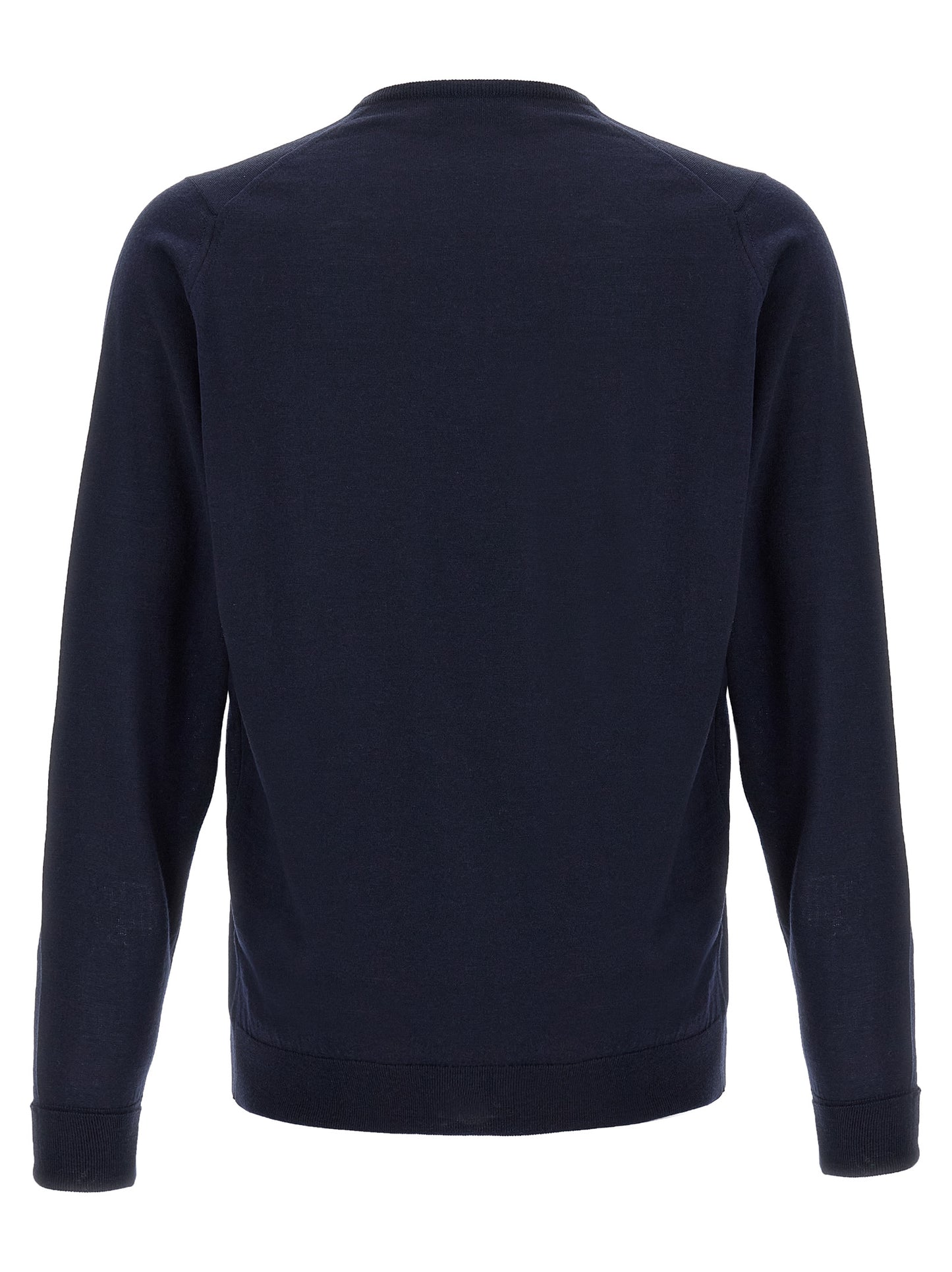 JOHN SMEDLEY Blue Merino Wool Cardigan