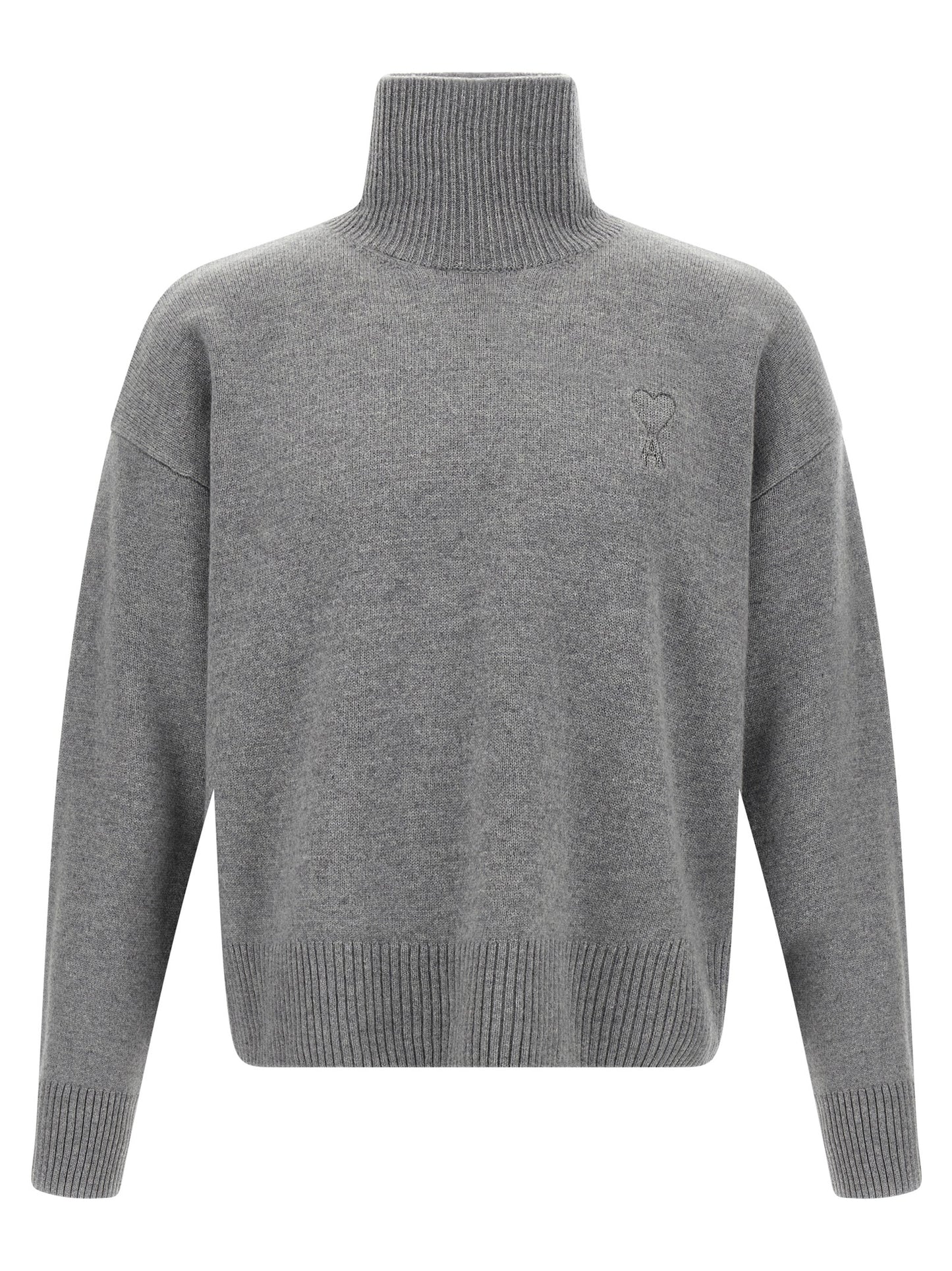 Ami Paris Gray Wool Cardigan