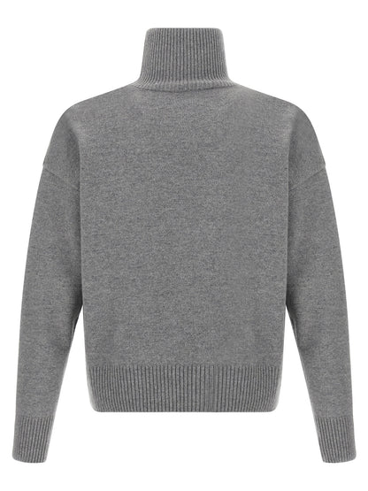 Ami Paris Gray Wool Cardigan