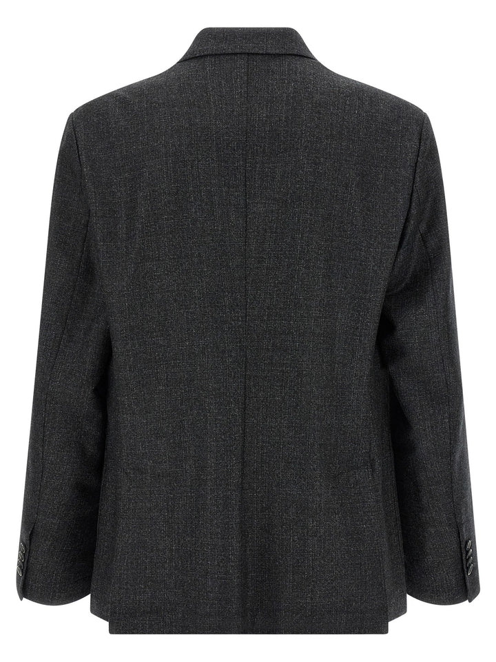 BARENA Gray Virgin Wool Blazer