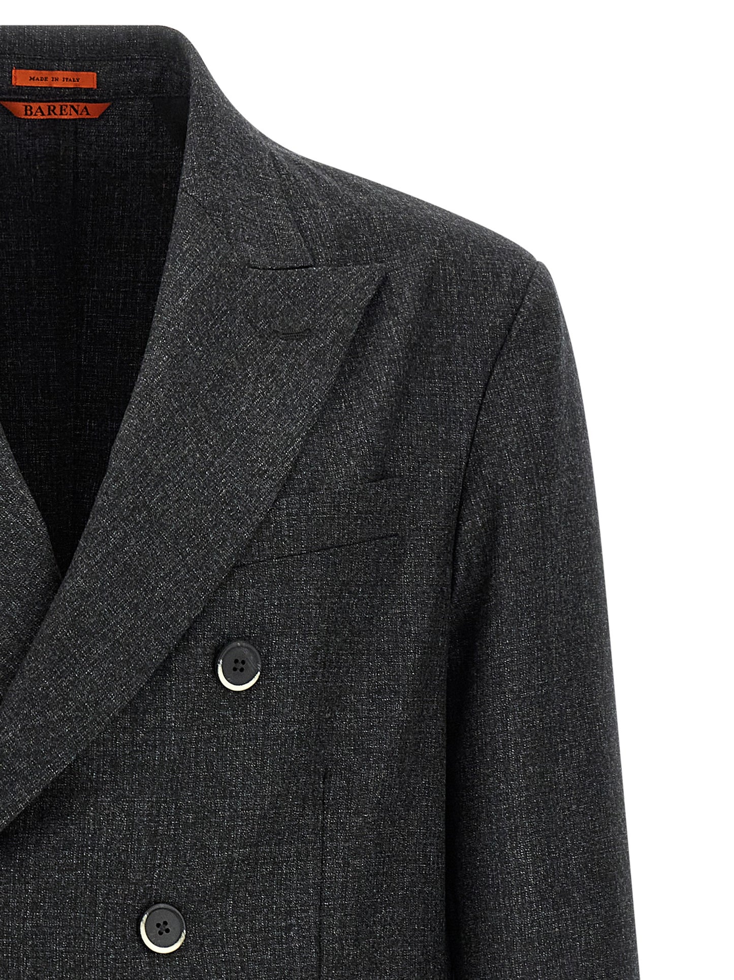 BARENA Gray Virgin Wool Blazer