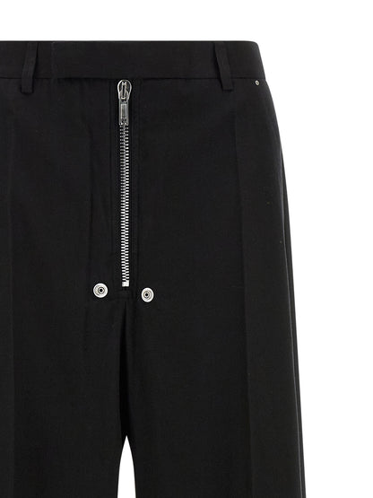Rick Owens Black Cotton Pants