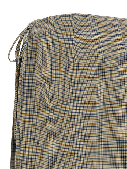 Marni Gray Polyester Midi Skirt
