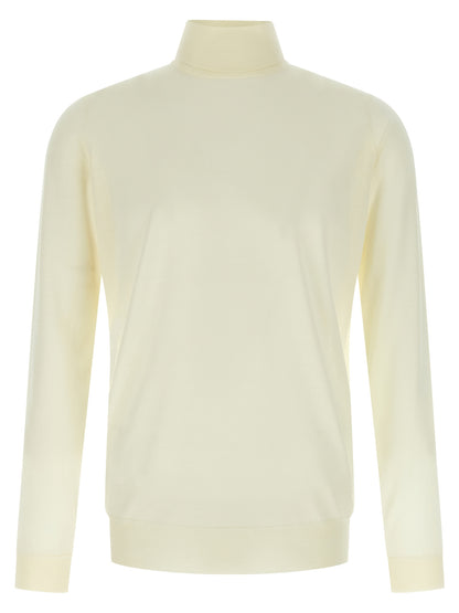 JOHN SMEDLEY Black Merino Wool Cardigan