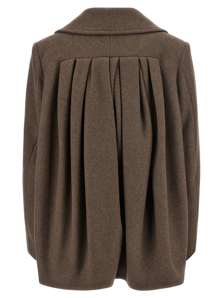 Dries Van Noten Brown Wool Coat