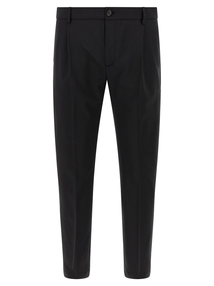 Department 5 Black Virgin Wool Cropped Pants