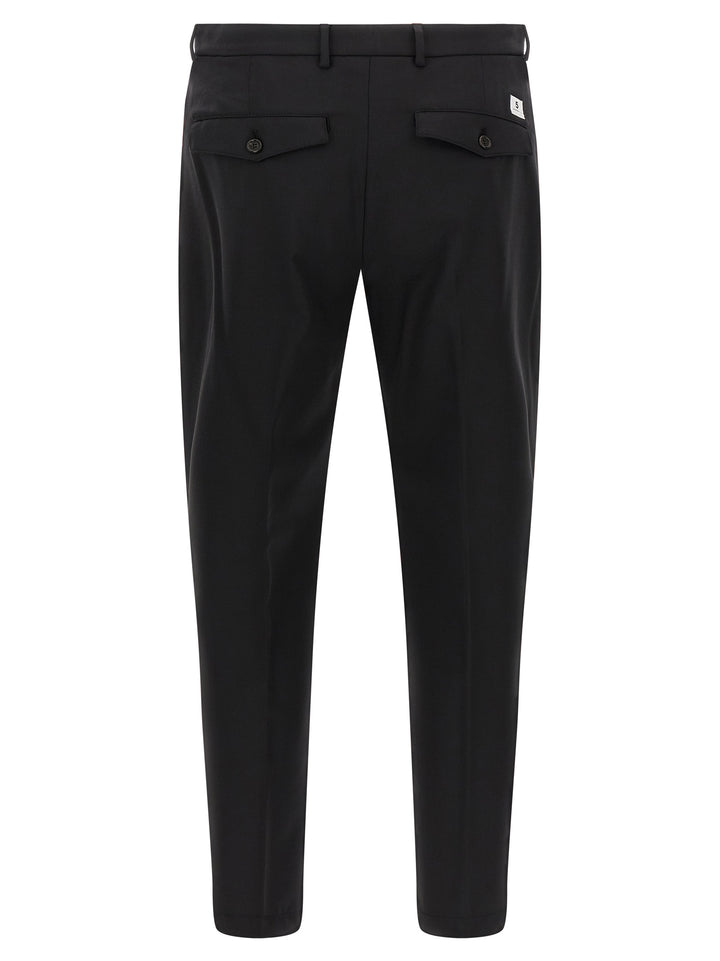 Department 5 Black Virgin Wool Cropped Pants