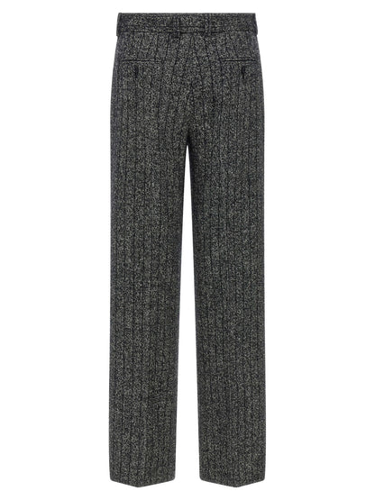 Dolce & Gabbana Bicolor Virgin Wool Casual Pants