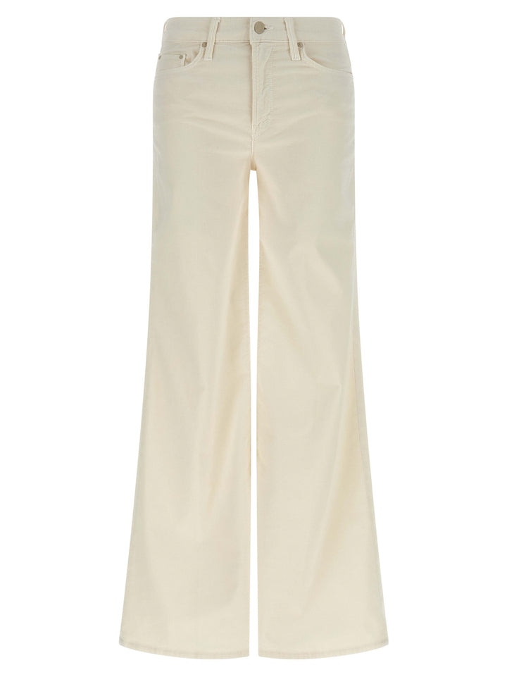 Mother Denim White Cotton Flared Pants