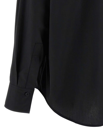 NUDE Black Cotton Blouse