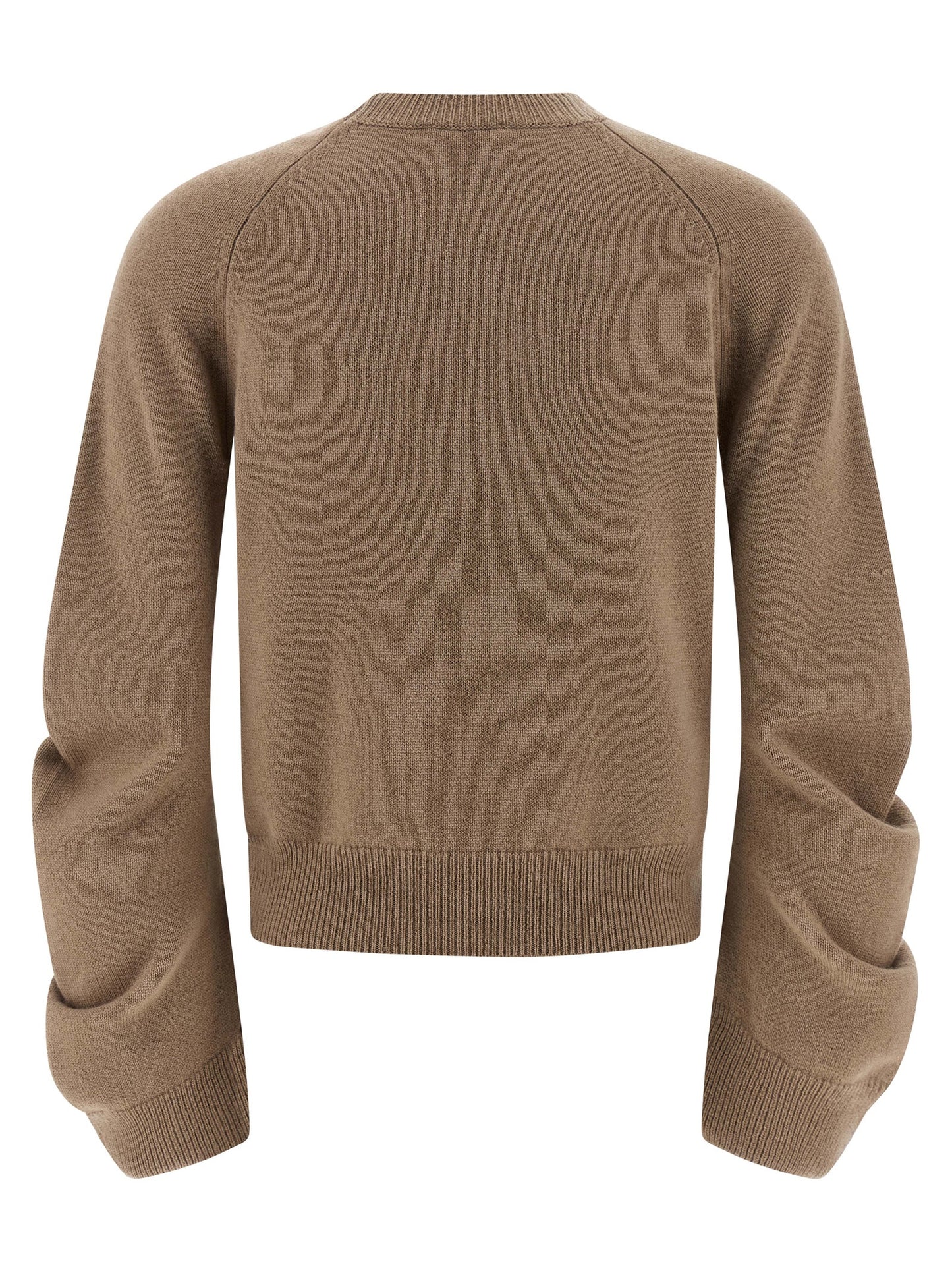 NUDE Beige Virgin Wool Cardigan