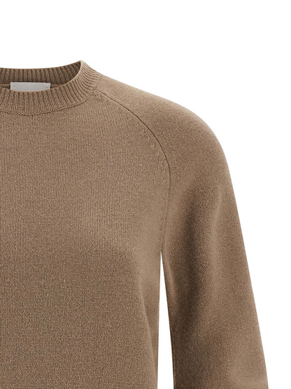 NUDE Beige Virgin Wool Cardigan