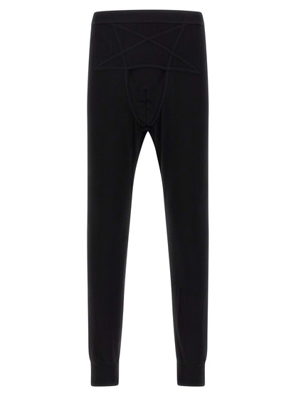 Rick Owens Black Wool Leggings