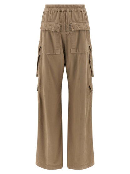 DRKSHDW Beige Cotton Cargo Pants
