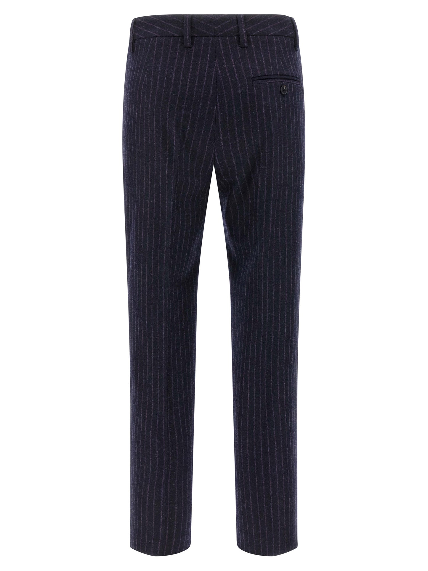 Alberto Biani Blue Virgin Wool Dress Pants
