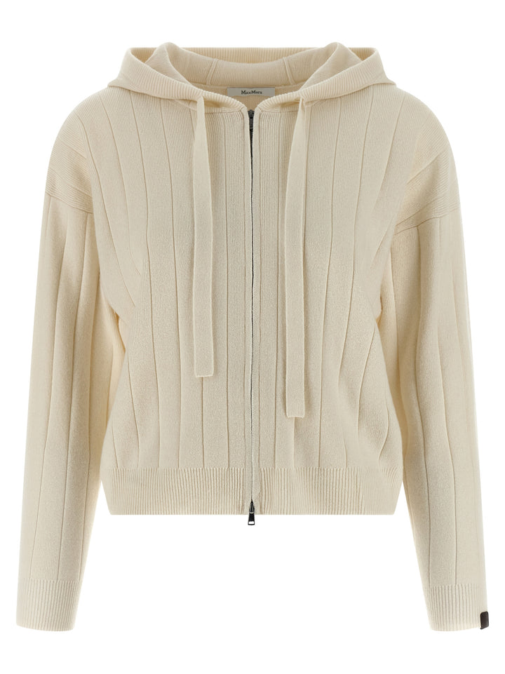 Max Mara White Cashmere Cardigan