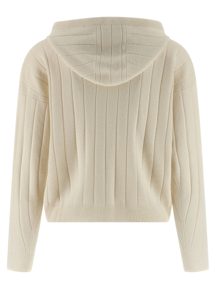 Max Mara White Cashmere Cardigan