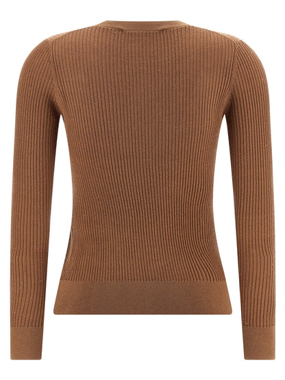 Max Mara Beige Silk Cardigan