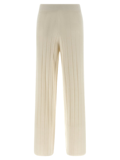 Max Mara White Cashmere Joggers (Workout Pants)