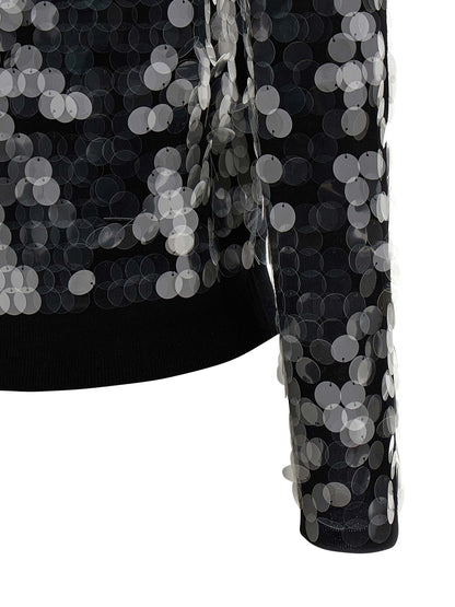 Max Mara Black Virgin Wool Cardigan