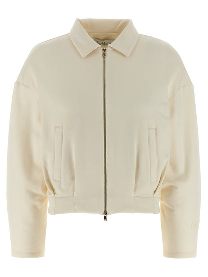 Max Mara White Silk Sweatshirt