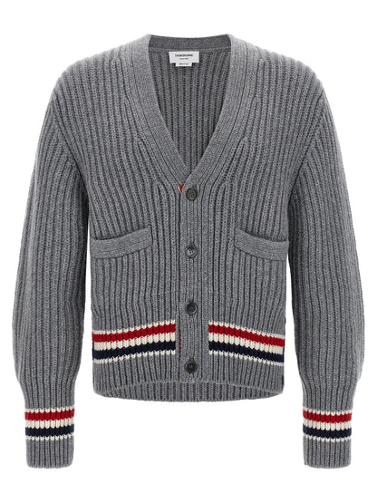 Thom Browne Gray Cashmere Cardigan