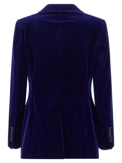 Tom Ford Blue Cotton Blazer