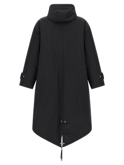 Ami Paris Gray Polyamide Parka