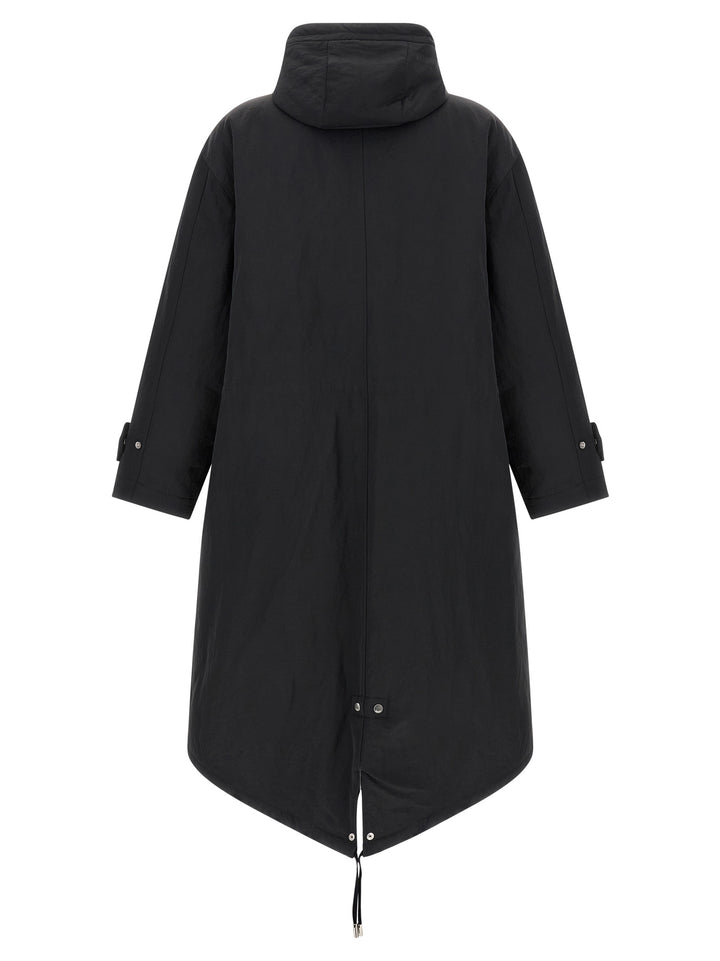 Ami Paris Gray Polyamide Parka
