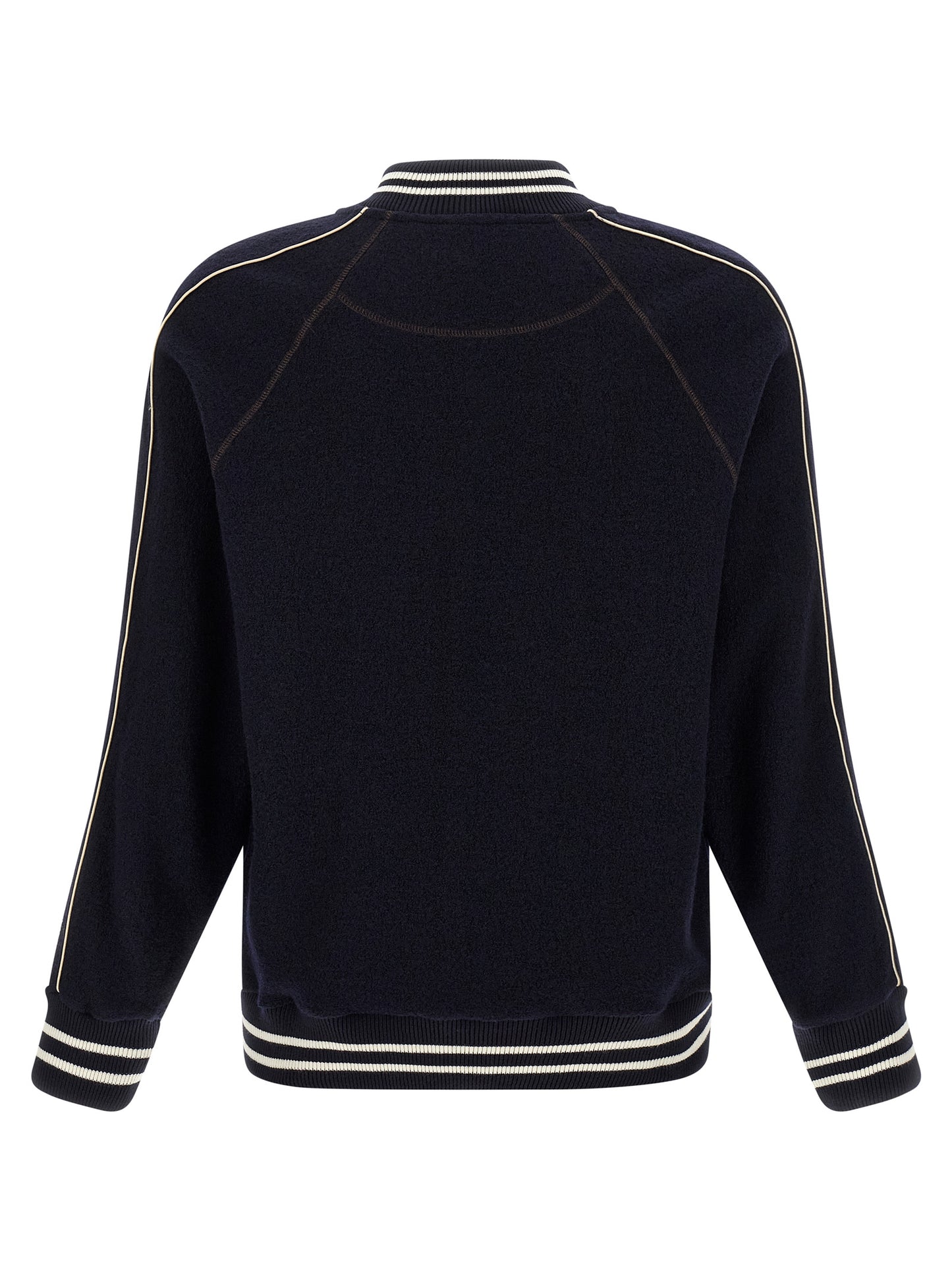 WALES BONNER Blue Virgin Wool Bomber
