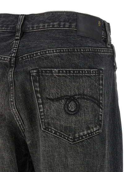 R13 Black Cotton Jeans Denim