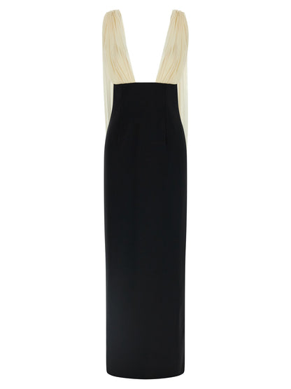 Armarium Bicolor Virgin Wool Long Dress