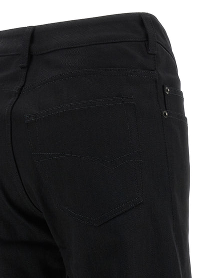 Balenciaga Black Cotton Flared Jeans