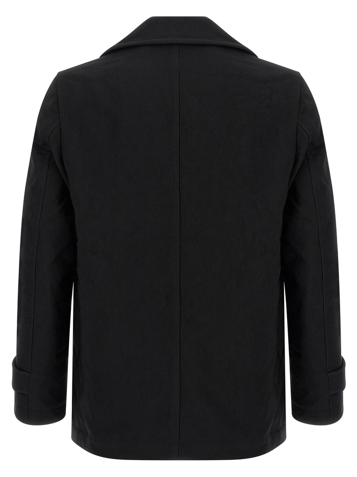 Comme Des Garçons Black Polyester Coat