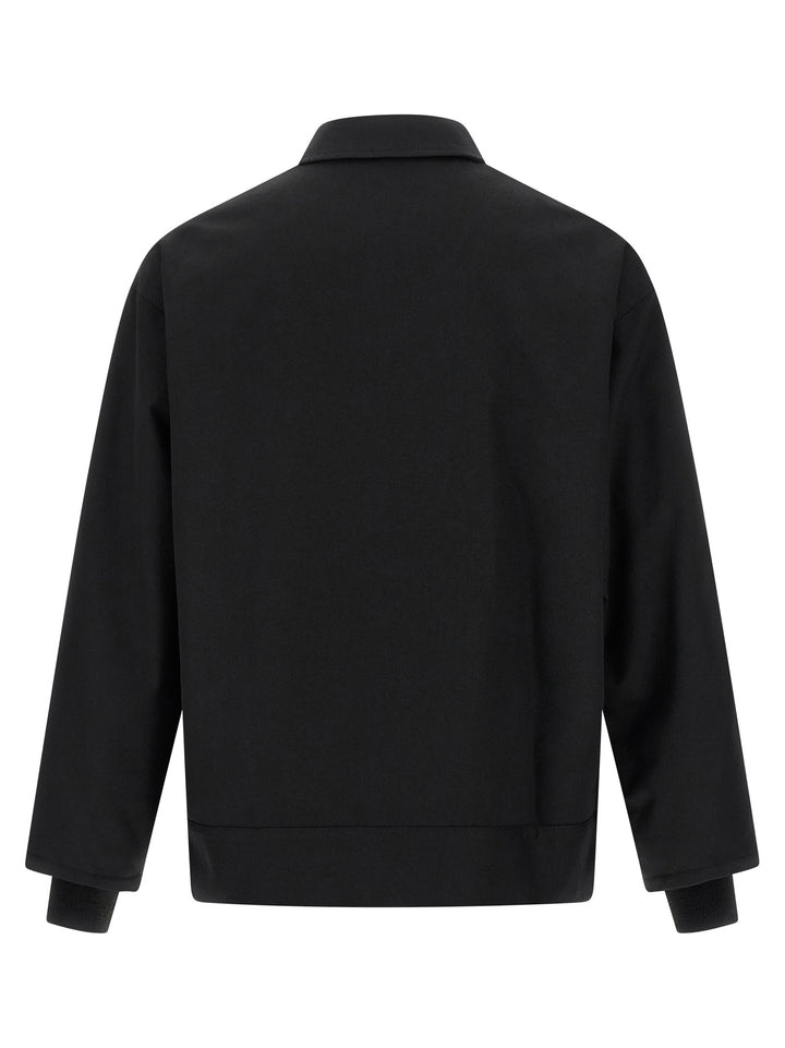Comme Des Garçons Black Polyester Full-Length Jacket
