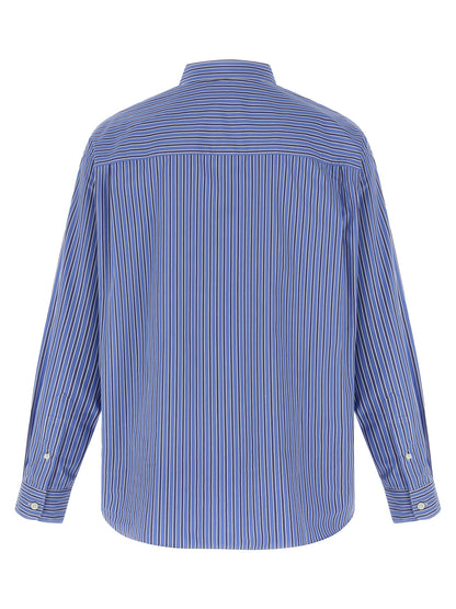 Comme Des Garçons Blue Cotton Blouse