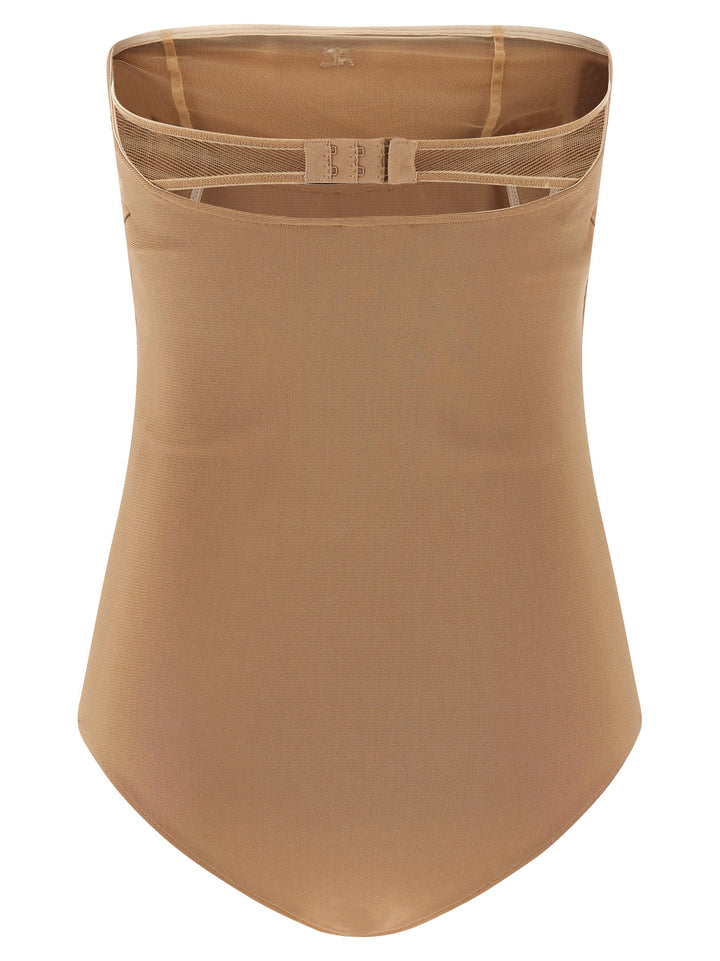 Courrèges Beige Viscose Bodysuit