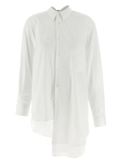 Comme Des Garçons White Cotton Blouse