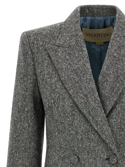 Valentino Garavani Gray Virgin Wool Blazer