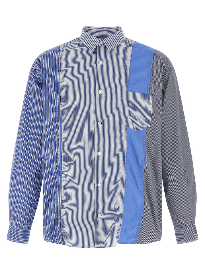Comme Des Garçons Blue Cotton Blouse