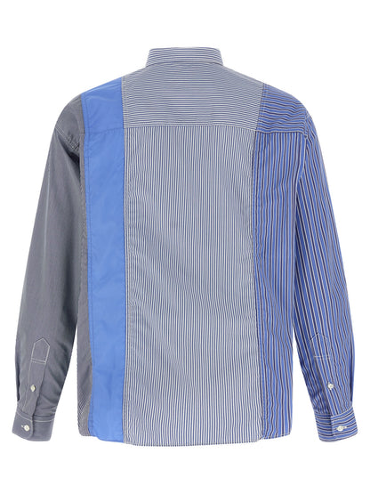 Comme Des Garçons Blue Cotton Blouse