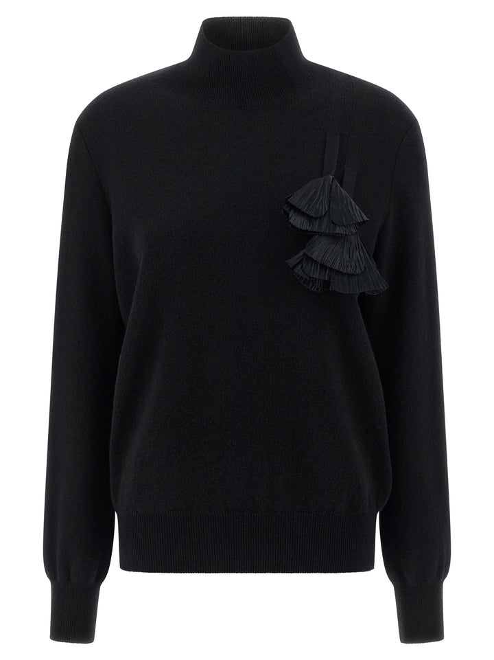 Ferragamo Black Virgin Wool Cardigan