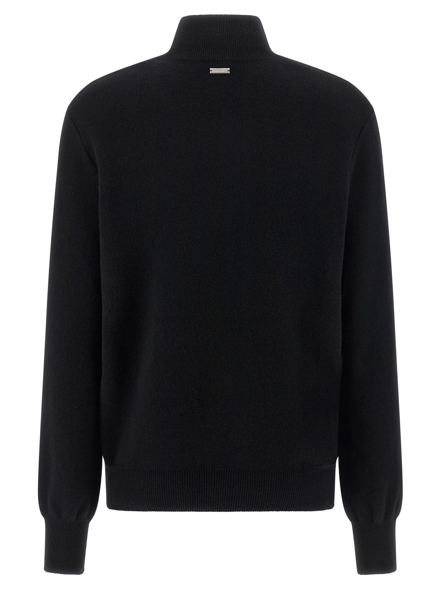 Ferragamo Black Virgin Wool Cardigan