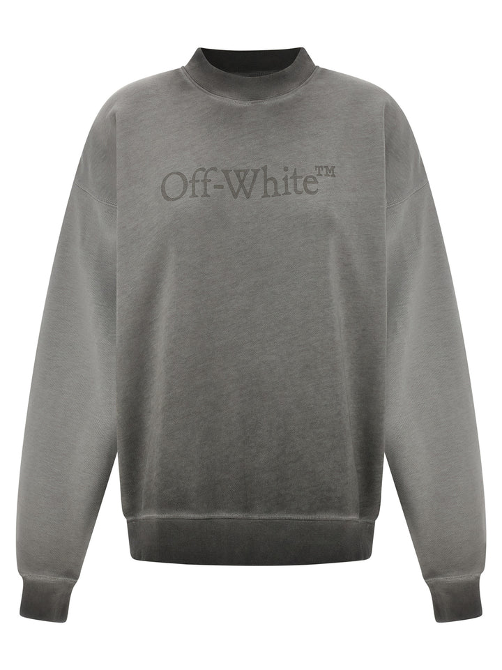 Off-White Gray Cotton Sweatshirt