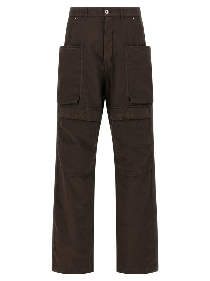 DRKSHDW Brown Cotton Cargo Pants