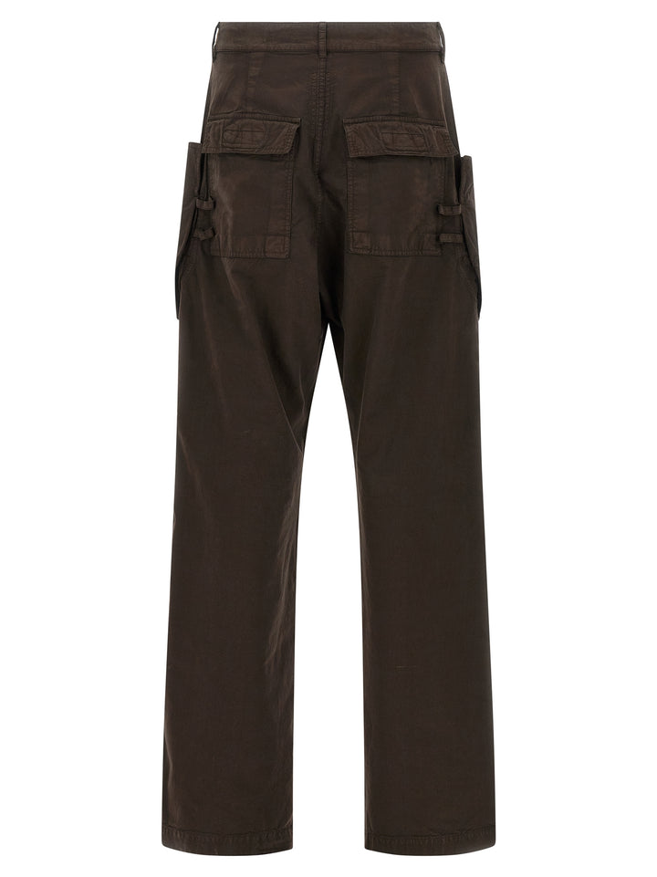 DRKSHDW Brown Cotton Cargo Pants