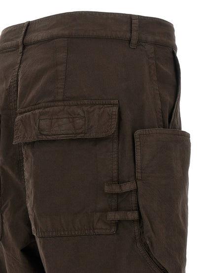 DRKSHDW Brown Cotton Cargo Pants