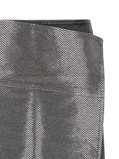 Haikure Gray Cotton Long Skirt